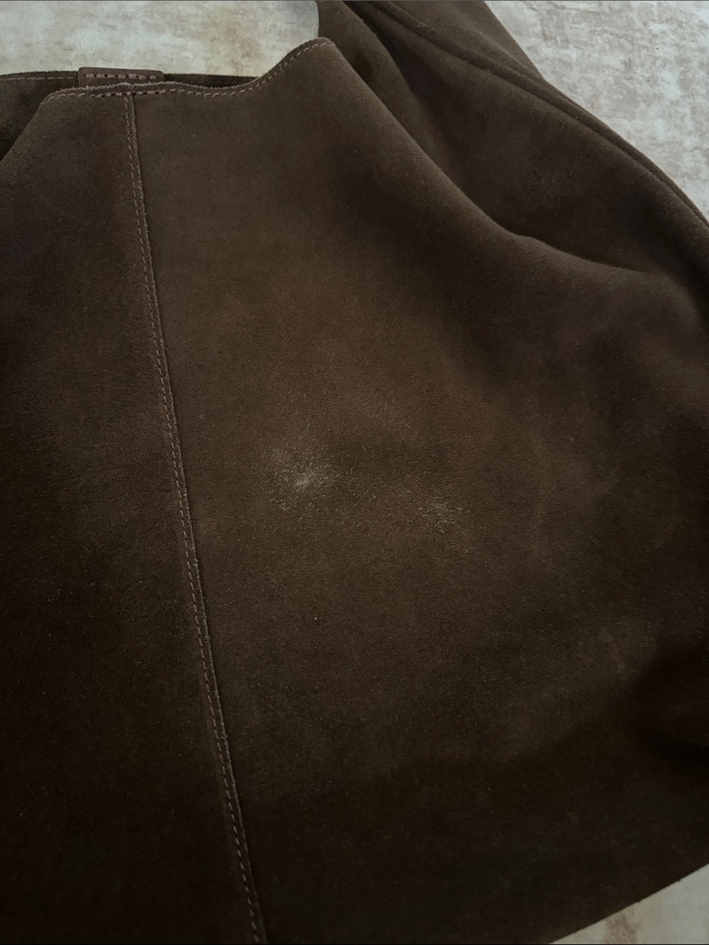 & Other Stories Large Suede Tote Bag - Brown - Picture 12 of 13